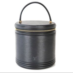 100% Auth Louis Vuitton Black Case Cannes Epi Bag!